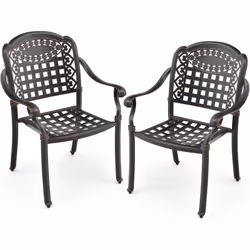 Description : Complétez votre espace de repas extérieur avec nos chaises de terrasse en aluminium coulé ! Après un assemblage ...