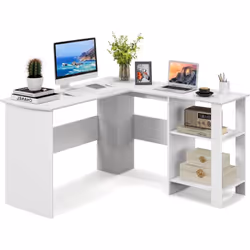 À propos de cet article 【Grand plateau en forme de ‘L’ :】 Le bureau d'angle dispose d'un plateau de table spacieux composé de ...