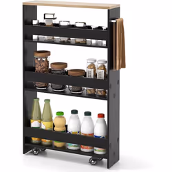 À propos de cet article 【Chariot de rangement fin roulant】Vous cherchez un gain de place ? Avec ses dimensions de 13 x 47,5 x ...