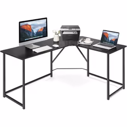 À propos de cet article 【Grand espace de stockage :】Le bureau en forme de ‘L’ mesurant 148 x 120 cm est suffisamment spacieux ...