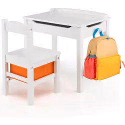 Description : Cette table et chaise à plateau rabattable est un merveilleux cadeau pour votre enfant qui grandit ! Le plateau ...