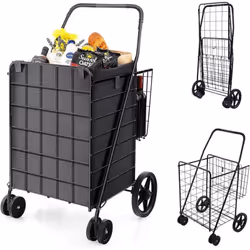À propos de cet article 【Grand Espace de Stockage :】 En plus du panier avant de grande capacité de 120L pour ranger des légum ...