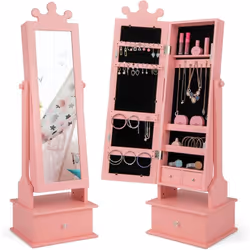 À propos de cet article 【Miroir enfants :】Notre armoire à bijoux est conçue avec un miroir adapté aux enfants pour s’habiller ...