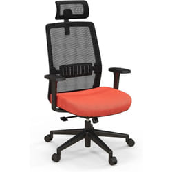 COSTWAY Chaise de Bureau Ergonomique, Réglable en Hauteur, Dossier Respirant, Soutien Lombaire, Appui-Tête 3D Confortable, pour Bureau, Étude, Salle