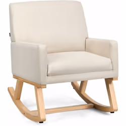 Description : Notre fauteuil à bascule scandinave est recouverte d'un tissu de qualité supérieure et remplie d'une éponge rés ...