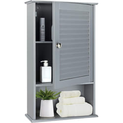 Costway - Armoire de Salle de Bain Murale, 3 Etagère de Rangement Structure en mdf Pratique pour Petits Espaces, Style Facile à Assortir, 42 x 17 x