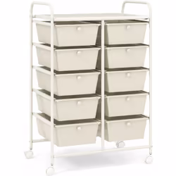 À propos de cet article 【Grand espace de rangement : 】Avec 1 grande plate-forme supérieure (58,5 x 37 cm ) et 10 tiroirs (34  ...