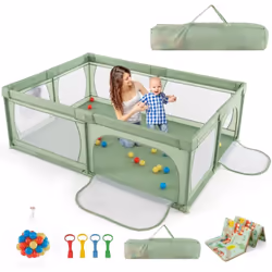 À propos de cet article 【Espace de Jeu Spacieux :】Avec une grande taille de 206 × 147 × 68,5 cm, ce parc peut accueillir plus ...