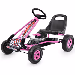 À propos de cet article 【Structure solide et durable】 Ce kart à pédales, avec une structure métallique robuste et 4 pneus dur ...