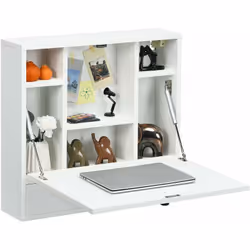 À propos de cet article 【Conception murale flexible et sûre :】 Monté sur des supports d'armoire stables, ce bureau flottant e ...