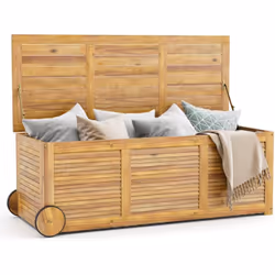 Description générale Ce coffre de rangement en bois d'acacia massif est idéal pour organiser votre espace tout en ajoutant un ...