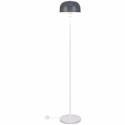 À propos de cet article 【Beau design :】Combinant un abat-jour en fausse pierre texturée grise avec une base et un pied blancs ...