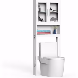 À propos de cet article 【Matériau de haute qualité】Ce meuble de salle de bain est composé de panneaux MDF, de charnières et d ...