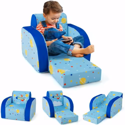 À propos de cet article 【Fauteuil convertible 3-en-1 :】Lorsqu'il est utilisé comme chaise avec accoudoir, ce meuble pour enfa ...