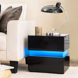【Lumières LED colorées :】Le panneau acrylique à la texture légèrement usée permet à la lumière LED de se diffuser doucement.  ...
