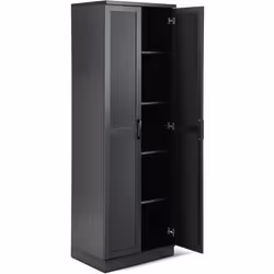 Description générale L'armoire haute est idéale pour optimiser l'espace de rangement dans votre maison. Avec son design moder ...