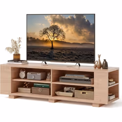 【Compatibilité :】Le meuble TV dispose d'un plateau spacieux (150 x 39 cm (L x l) pour accueillir la plupart des téléviseurs à ...