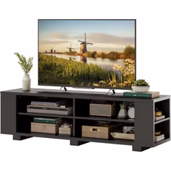 【Compatibilité :】Le meuble TV dispose d'un plateau spacieux (150 x 39 cm (L x l) pour accueillir la plupart des téléviseurs à ...