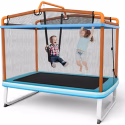 À propos de cet article 【Plus qu'un trampoline pour enfants :】Ce trampoline 3 en 1 est équipé d'une balançoire amovible et d' ...
