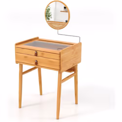 À propos de cet article 【Table de maquillage pour plus de commodité :】Cette table de vanité est livrée avec un miroir mobile. ...