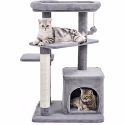 À propos de cet article 【Centre d'Activités pour Chat :】 Cet arbre à chat multifonctionnel est livré avec un condo spacieux,  ...