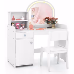 À propos de cet article 【Miroir en acrylique éclairé :】La coiffeuse comporte 120 lumières LED préinstallées autour du miroir  ...