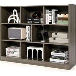 Costway - Bibliothèque Enfants à 3 Niveaux avec 8 Cases, Étagère à Livres Enfant avec Espace de Rangement, Idéal pour Chambre d'Enfants, Salon,