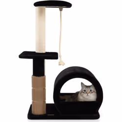 À propos de cet article 【Aire de Jeu Agréable pour Chats :】L'arbre d'activités pour chats est livré avec un perchoir supérieu ...