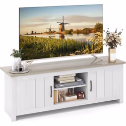 À propos de cet article 【Compatibilité :】Le meuble TV dispose d'un plateau spacieux pour accueillir la plupart des téléviseur ...