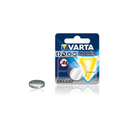 1 pile Bouton Lithium Dioxyde de Manganèse (Li/MnO2) 135 mAh - CR1632 - Varta
