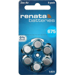 Pile bouton za 675 zinc-air Renata 660 mAh 1.4 v 6 pc(s) Y453601