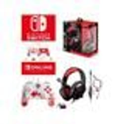Manette et casque gamer - Nintendo - MARIO ROUGE ET BLANC - PRO GAMING HEADSET - Filaire - SWITCH EDITION