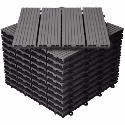 CARACTÉRISTIQUES : ""Une dalle en bois composite WPC noire est une dalle de terrasse fabriquée à partir de bois composite, un ...