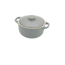 Mini cocotte grise avec couvercle 13 x 5,2 cm HobbyTech