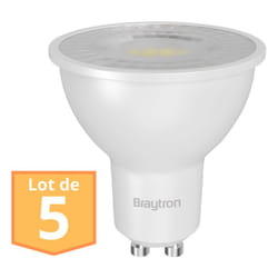 Lot de 5 Ampoules led GU10 Braytron 6.5W 6500K 630 Lumens