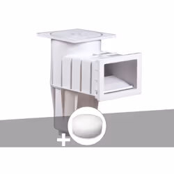 Petit skimmer Premium de la marque Hayward pour piscine en béton. Idéal pour piscines à petit débit. Il répond à vos besoins ...