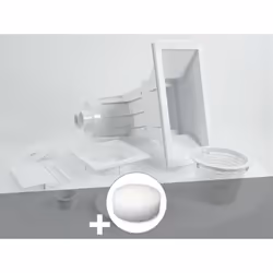 Skimmer premium avec grande meurtrière de largeur 450 mm et de hauteur 215 mm. Skimmer pour piscine béton. Fabriqué en ABS tr ...