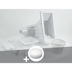 Hayward - Skimmer premium grande meurtrière (béton) + Filtre pour paniers de skimmer PureFlow