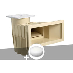 Hayward - Skimmer premium grande meurtrière Sable (liner) + Filtre pour paniers de skimmer PureFlow