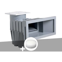 Hayward - Skimmer premium grande meurtrière Gris Clair (liner) + Filtre pour paniers de skimmer PureFlow