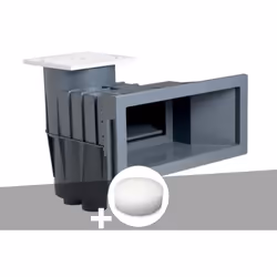 Skimmer grande meurtrière Hayward destinée à des piscines avec revêtement liner, membrane armée ou coque. Fourni avec vis ino ...