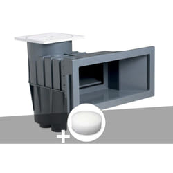 Hayward - Skimmer premium grande meurtrière Gris Foncé (liner) + Filtre pour paniers de skimmer PureFlow