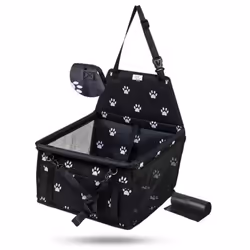 Siège auto anti-dérapant pour chien Noir