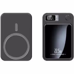 Batterie externe à induction pour iPhone 10 000mAh - Noir