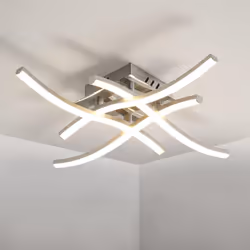 Description générale Apportez une touche contemporaine à votre maison avec le plafonnier LED Goeco. Avec son design en arc qu ...