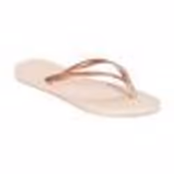 Tongs slim - HAVAIANAS - Sand Grey/Light Golden - Dessus synthétique - Confortables et résistantes