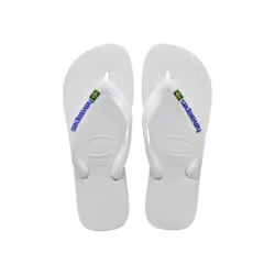 Havaianas Brasil Logo, Femelle, Adulte, Tongs, Blanc, 35 - 36, EUE