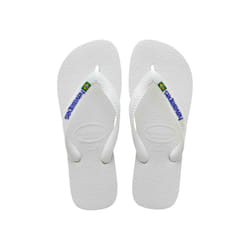 Havaianas Brasil Logo Femelle 35 - 36 Blanc