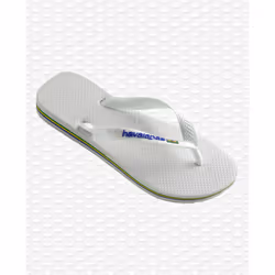 Havaianas Brasil Logo Femelle 35 - 36 Blanc