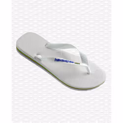 Havaianas Brasil Logo Femelle 39 - 40 Blanc
